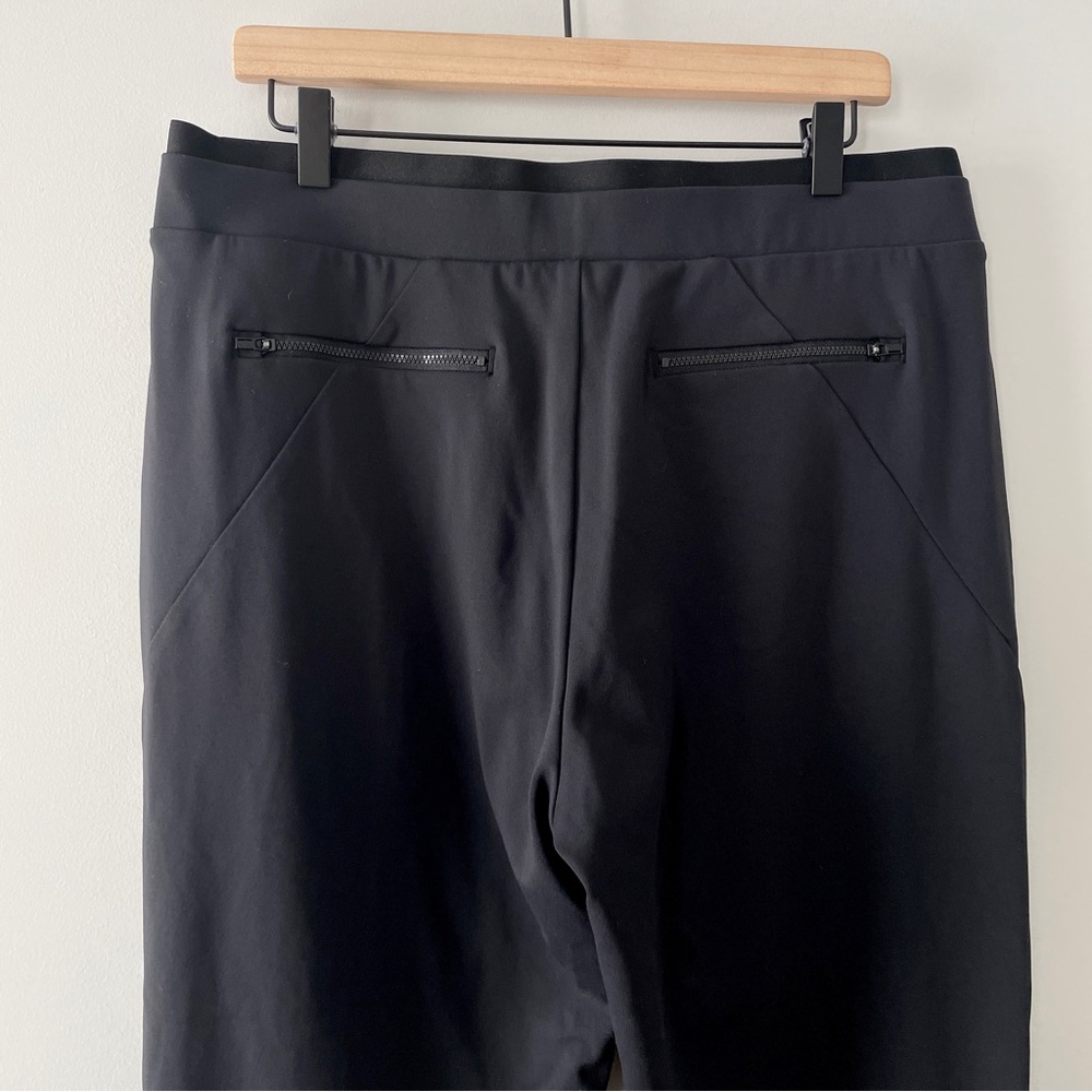 Athleta Venice Black Cropped Ponte Pants-size Large - Picture 5 of 8